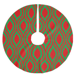 Teardrop geometrisch durch Cheryl Daniels Polyester Weihnachtsbaumdecke
