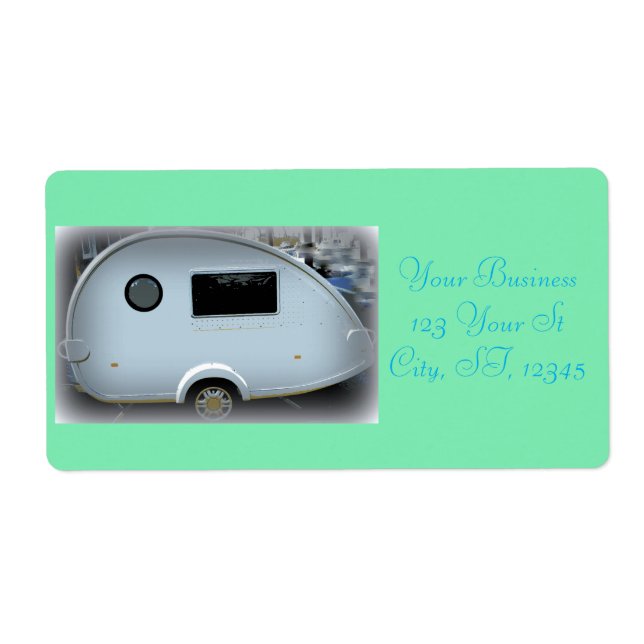 Teardrop gypsy caravan happy camping (Vorne)