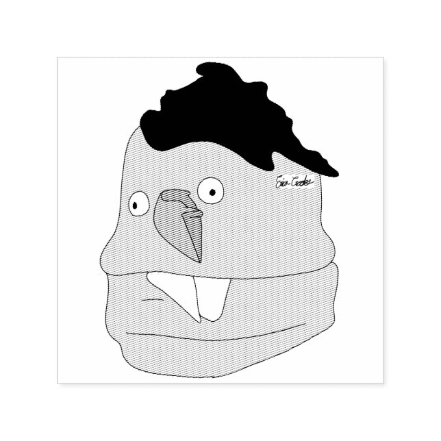 Teardrop nose goofy puppet permastempel (Design)