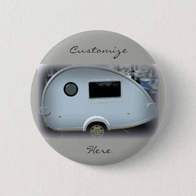 Teardrop Sinti und Roma Caravan Button (Vorderseite)