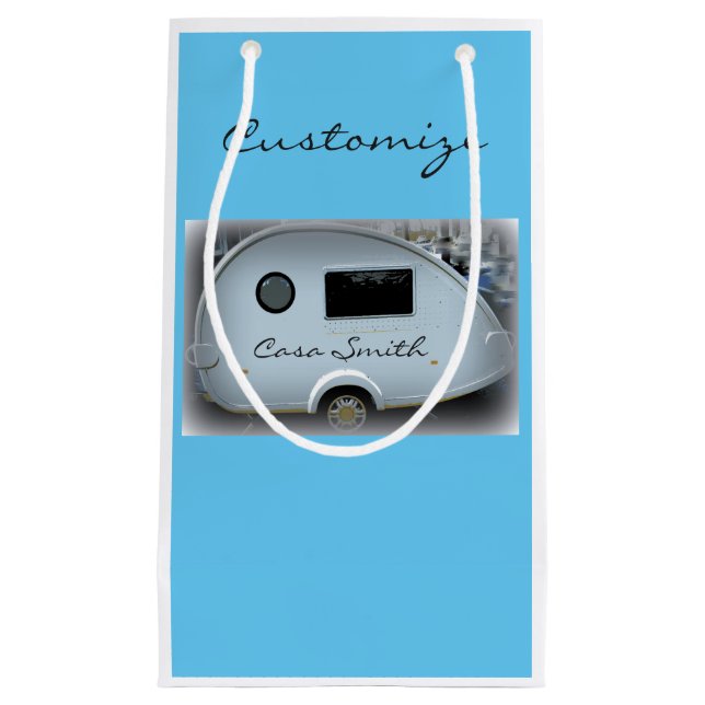 Teardrop Sinti und Roma Caravan Kleine Geschenktüte (Vorderseite)