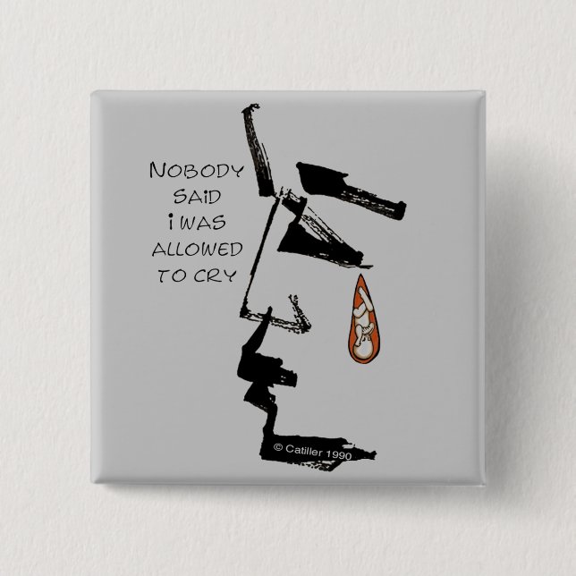 Teardrop Verlust des Baby-Buttons Button (Vorderseite)