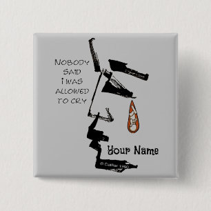 Teardrop Verlust des Baby-Buttons Button