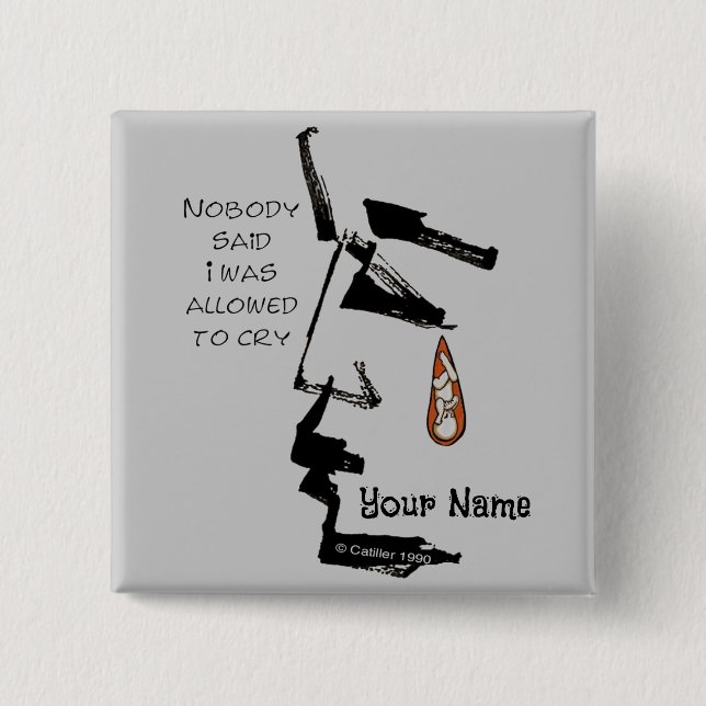 Teardrop Verlust des Baby-Buttons Button (Vorderseite)