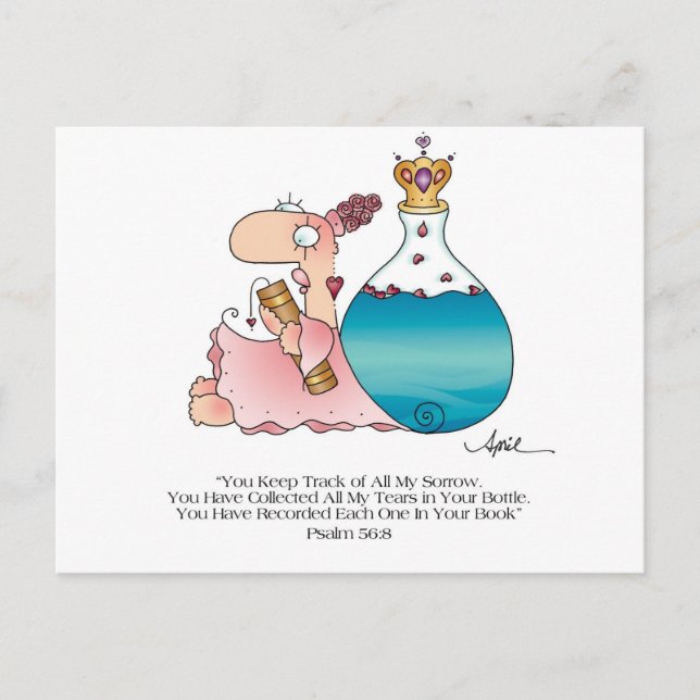 TEARS IN EINER FLASCHE Postkarte bis April McCallu (Vorderseite)