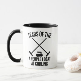 Tears of the People I Beat at Curling Funny Tasse