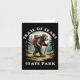 Tears Staat Park, Missouri Mountains Hiki Karte