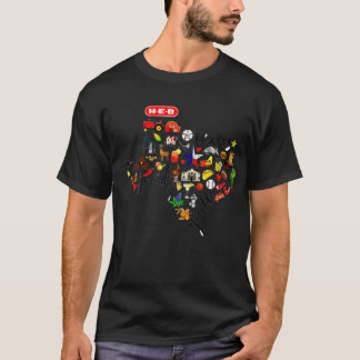 Teas Map Proud Teas Tean Cactus Lover Teas Hometow T-Shirt