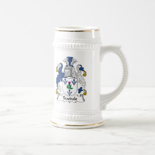 Teasdale Familienwappen Bierglas