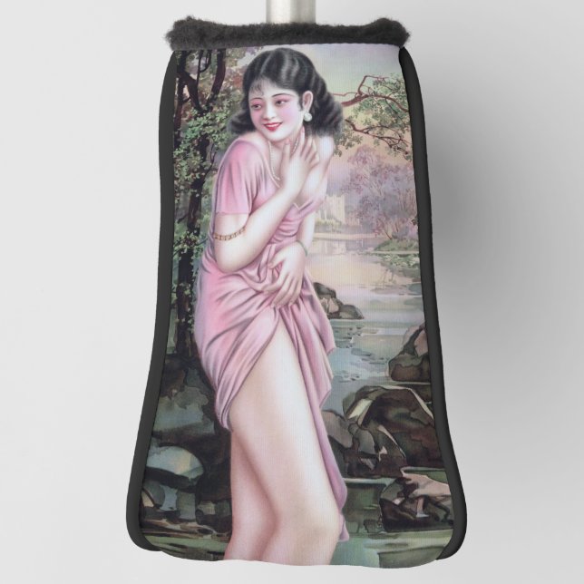 Tease in Stream Oasis von Shanghai China Girl Golf Headcover (Rotieren 90)