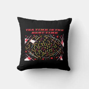 Teatime ist das beste Time Art Design Parketthaus Kissen
