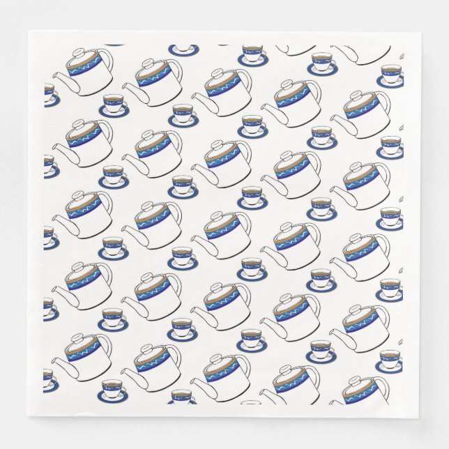 Teatime-Papier-Servietten Serviette (Vorderseite)