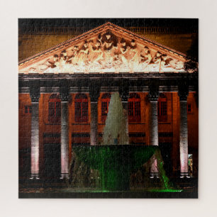 Teatro Delgollado, Guadalajara, Mexiko bei Nacht Puzzle