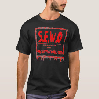 TEAW-, gerades Rand-Weltordnungs-Shirt T-Shirt