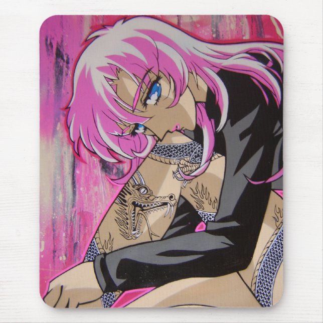 Teazer Fee-Glasschlacke Mousepad (Vorne)