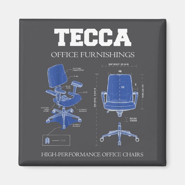 Tecca Office Möbel - Hochleistungs-Stühle Magnet (Vorne)