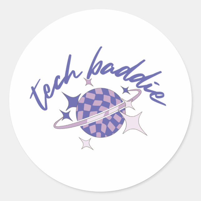 Tech Baddie Sticker (Vorderseite)