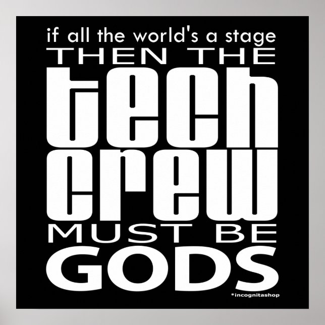Tech Crew Gods Poster (Vorne)