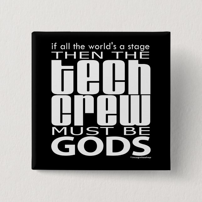 Tech-Crew-Götter Button (Vorderseite)