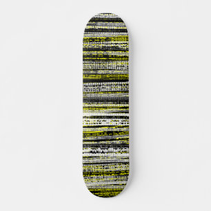 Tech Decode - Schwarz und Weiß auf Gelb Skateboard