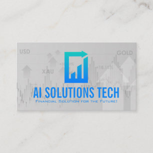 Tech-Dokument-Logo Finanzdiagramm Visitenkarte