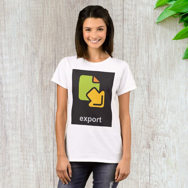 Tech-Export-Symbol Digitale Daten-Datei T-Shirt (Von Creator hochgeladen)
