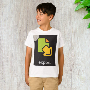 Tech-Export-Symbol Digitale Daten-Datei T-Shirt