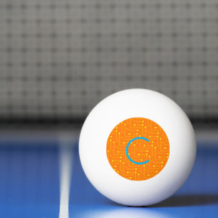 Tech INITIAL Orange Yellow Game Fun der Circuit Bo Tischtennisball