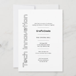 Tech Innovation Business Corporate Events Moderne Einladung