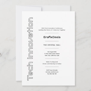 Tech Innovation Business Corporate Events Moderne Einladung