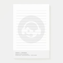 Tech + Leitstelle Call Center | Minimaler Stil Post-it Klebezettel