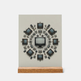 Tech Mandala: A Fusion of Eras Acrylschild