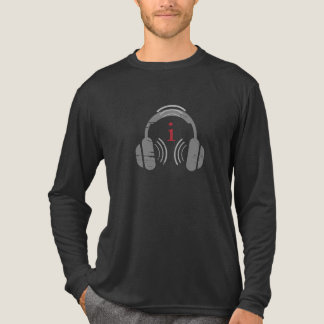 Tech Music Minimalist Headphones Tri-Blend Shirt