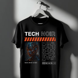 Tech Noir Cyberpunk Androide T-Shirt