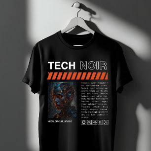 Tech Noir Cyberpunk Androide T-Shirt