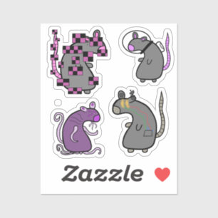 Tech Rat Stickers Aufkleber