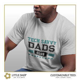Tech Savvvy Vater Varsity Style individuell anpass T-Shirt