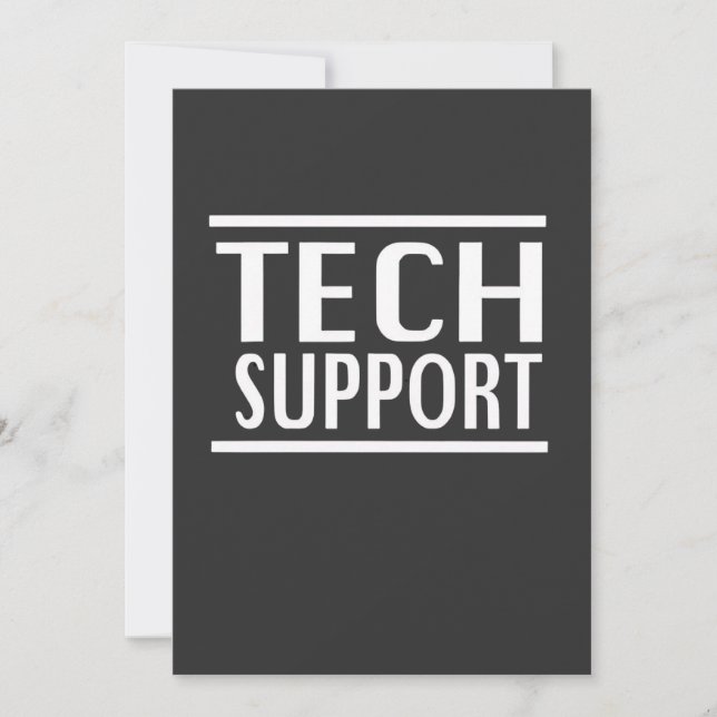 Tech Support Doge Government Trump Spaß Ankündigung (Vorderseite)