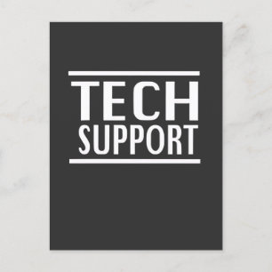 Tech Support Doge Government Trump Spaß Postkarte