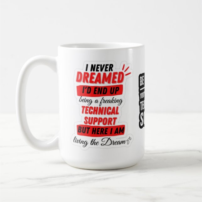 Tech support Mok Kaffeetasse (Links)