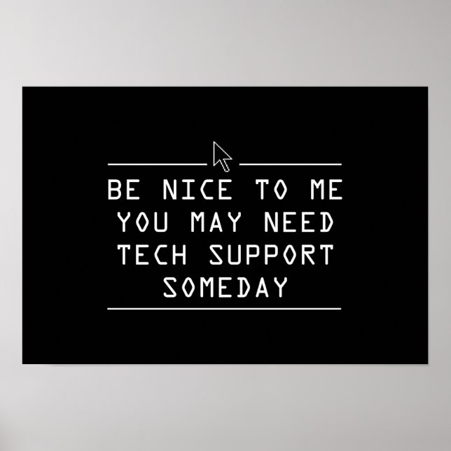Tech Support Someday Poster (Vorne)