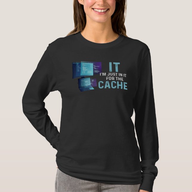 Tech Technischer Support Helpdesk Ich Bin Nur Wege T-Shirt (Vorderseite)
