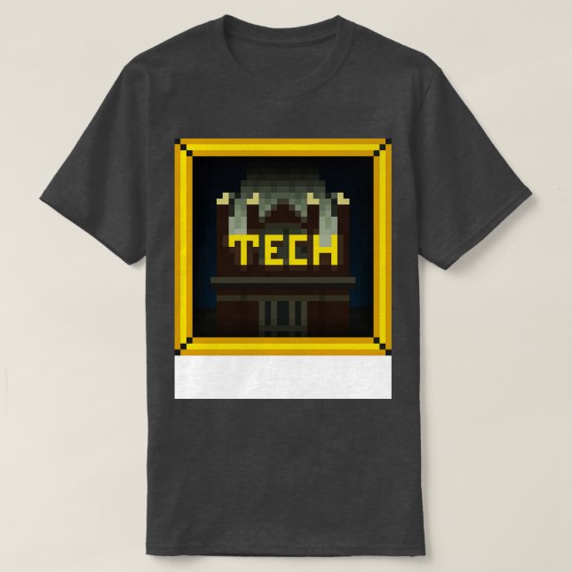 Tech Tower GOLD BORDER - Hemd T-Shirt (Design vorne)