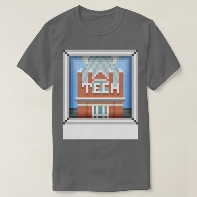 Tech Tower WHITE BORDER - Hemd T-Shirt (Design vorne)