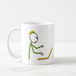 Tech-Typ Stickman Kaffeetasse