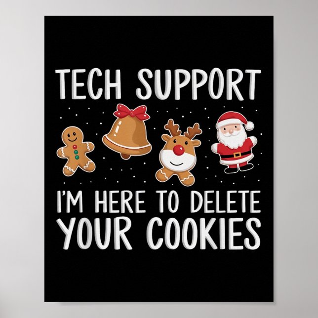 Tech unterstützt, dass ich hier bin, um deine Cook Poster (Vorne)