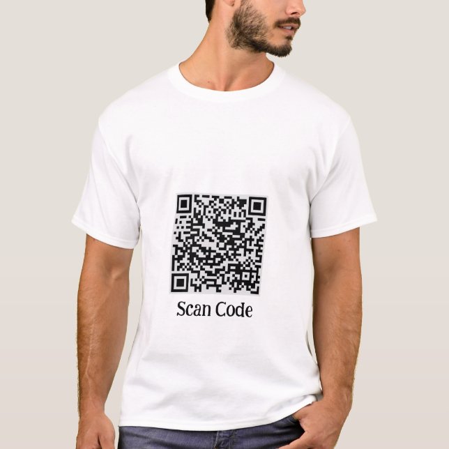 Tech‑Wear QR Code Shirt” T-Shirt (Vorderseite)