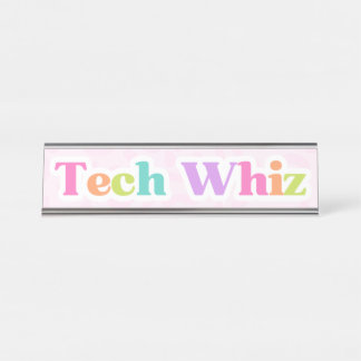 Tech Whiz Desk Plate Schreibtischnamensplakette