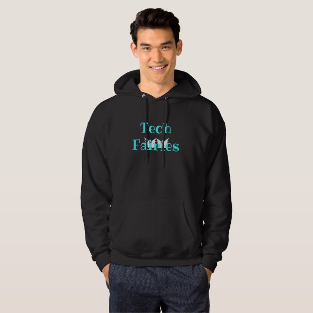 TechFairies Hoodie-Sweatshirt - die Größen der Hoodie (Vorne ganz)