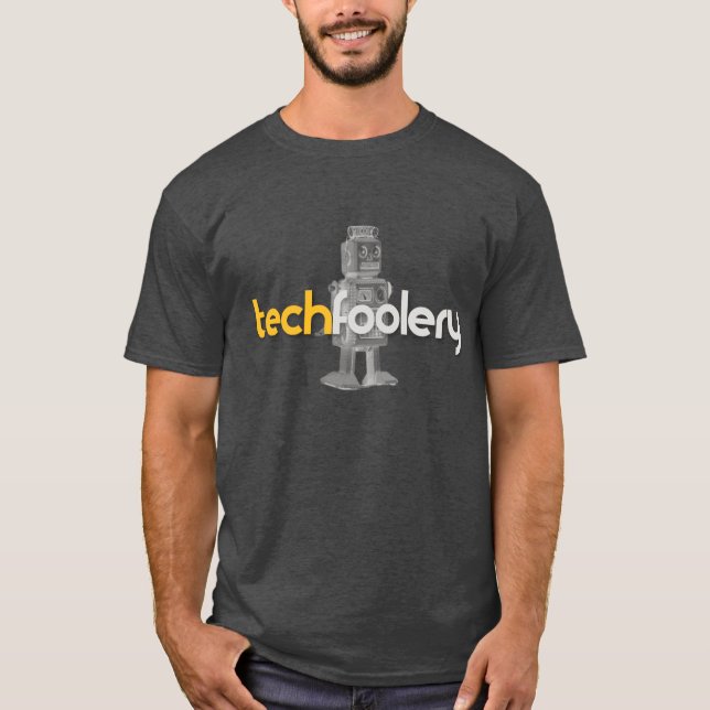 Techfoolery Roboter-Logo - Männer T-Shirt (Vorderseite)